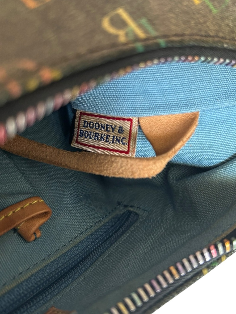 Y2K Dooney & Bourke Rainbow “It” Mini Hobo Bag Vintage 2000s Bling - Picture 10 of 11